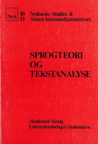 					Se Nr. 10-11 (1979): Sprogteori og tekstanalyse
				