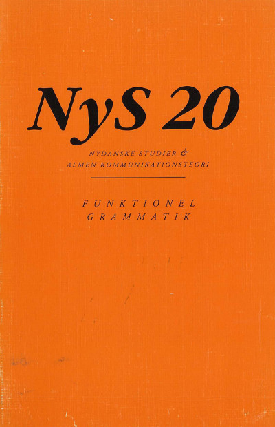 					Se Nr. 20 (1995): Funktionel grammatik
				