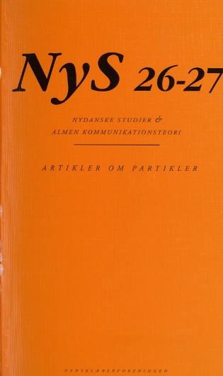 					Se Nr. 26-27 (2000): Artikler om partikler
				