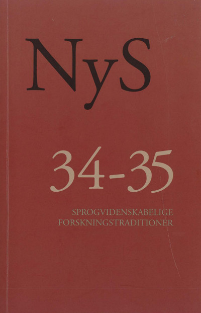 					Se Nr. 34-35 (2006): Sprogvidenskabelige forskningstraditioner
				